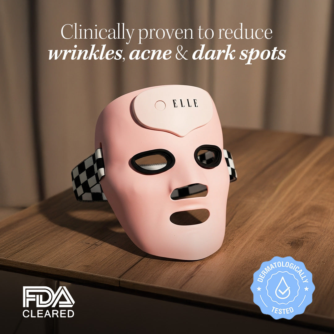 Elle LED Mask Radiance Boost Pro Facewear Pink Colour