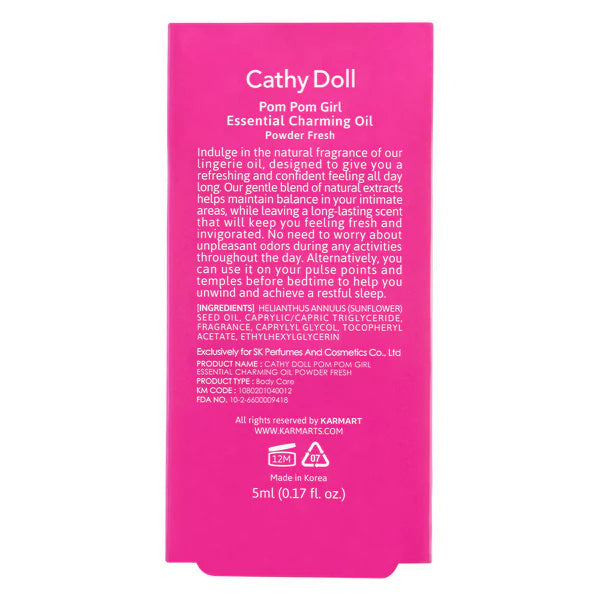 CATHY DOLL Pom Pom Girl Essential Charming Oil Power Fresh - 5Ml