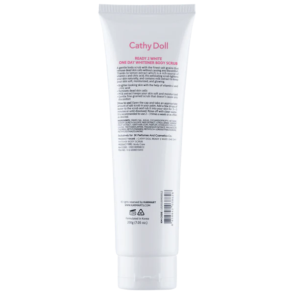CATHY DOLL Ready 2 White One Day Whitener Body Scrub - 200G