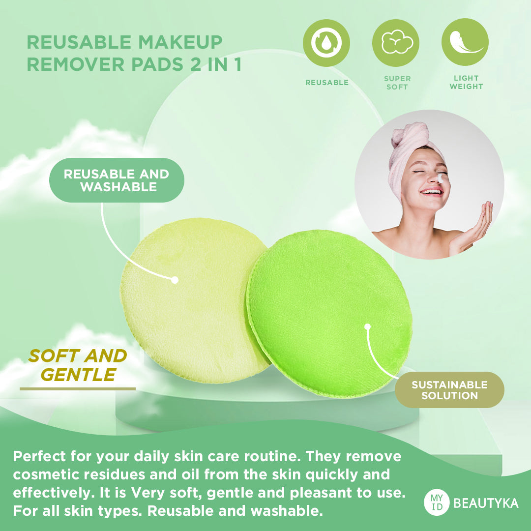 My Beautika Reusable Makeup Remover Pads 2in 1