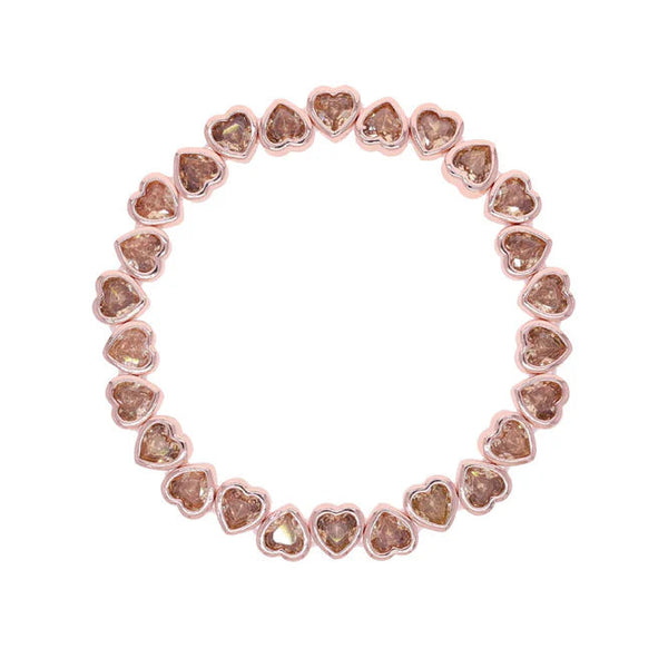 Sonrisa Rose gold Hearts Bracelets