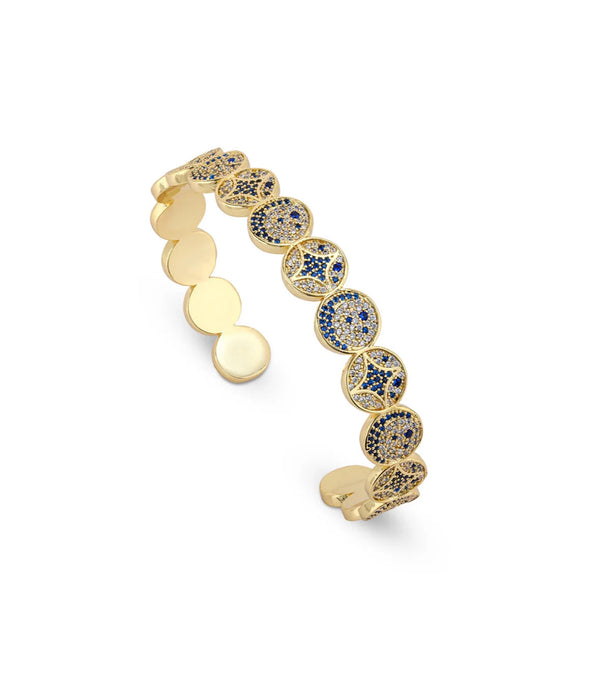 Sonrisa Navy - Gold Stars Bracelet