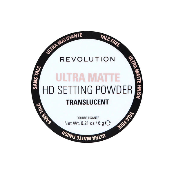 Revolution Ultra Velvet HD Matte Loose Setting Powder Talc Free Translucent
