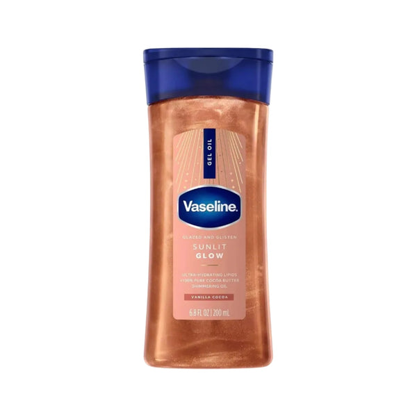 Vaseline Glazed & Glisten Sunlit Glow Body Gel Oil 200ml