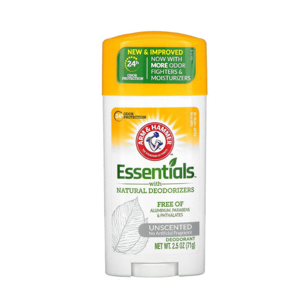 Arm & Hammer Essentials With Natural Deodorizers Unscented 71g