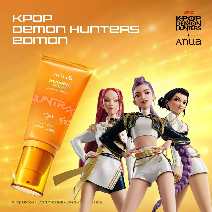 Anua K-Pop Demon Hunters Invisible Matte Finish Sunscreen SPF50+ PA++++ 50ml