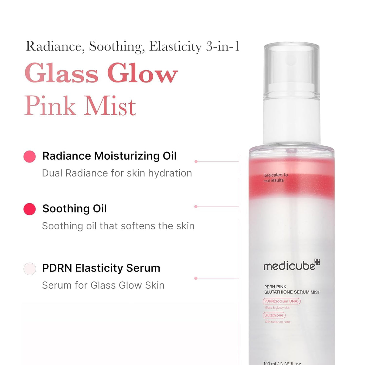 Medicube PDRN Pink Glutathione Serum Mist 100ml