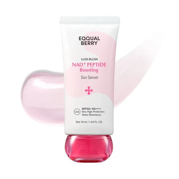 EQQUALBERRY Lush Blush NAD+ Peptide Boosting Sun Serum 50ml