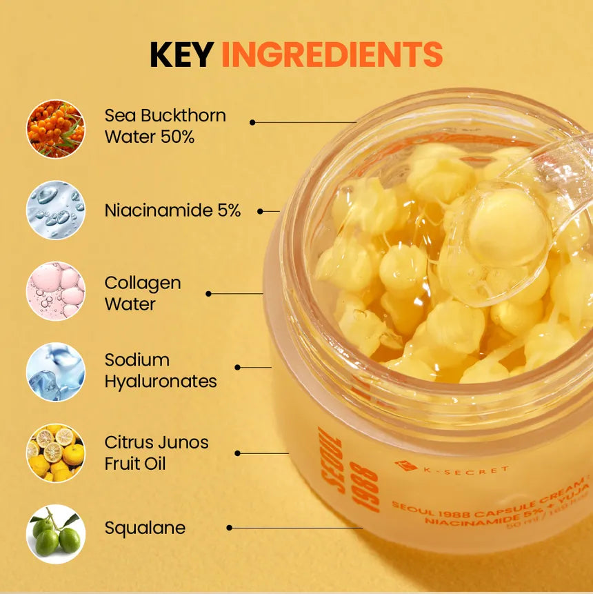 K-SECRET Seoul 1988 Capsule Cream Niacinamide 50ml