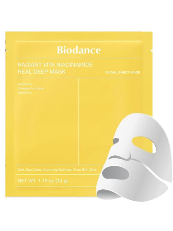 BIODANCE Radiant Vita Niacinamide Real Deep Mask - 1 Sheet