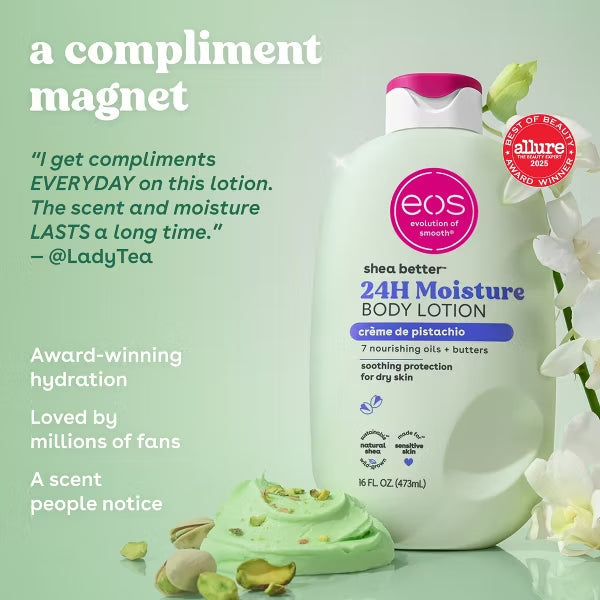 Eos Shea Better 24H Moisture Body Lotion Creme de Pistachio 473ml