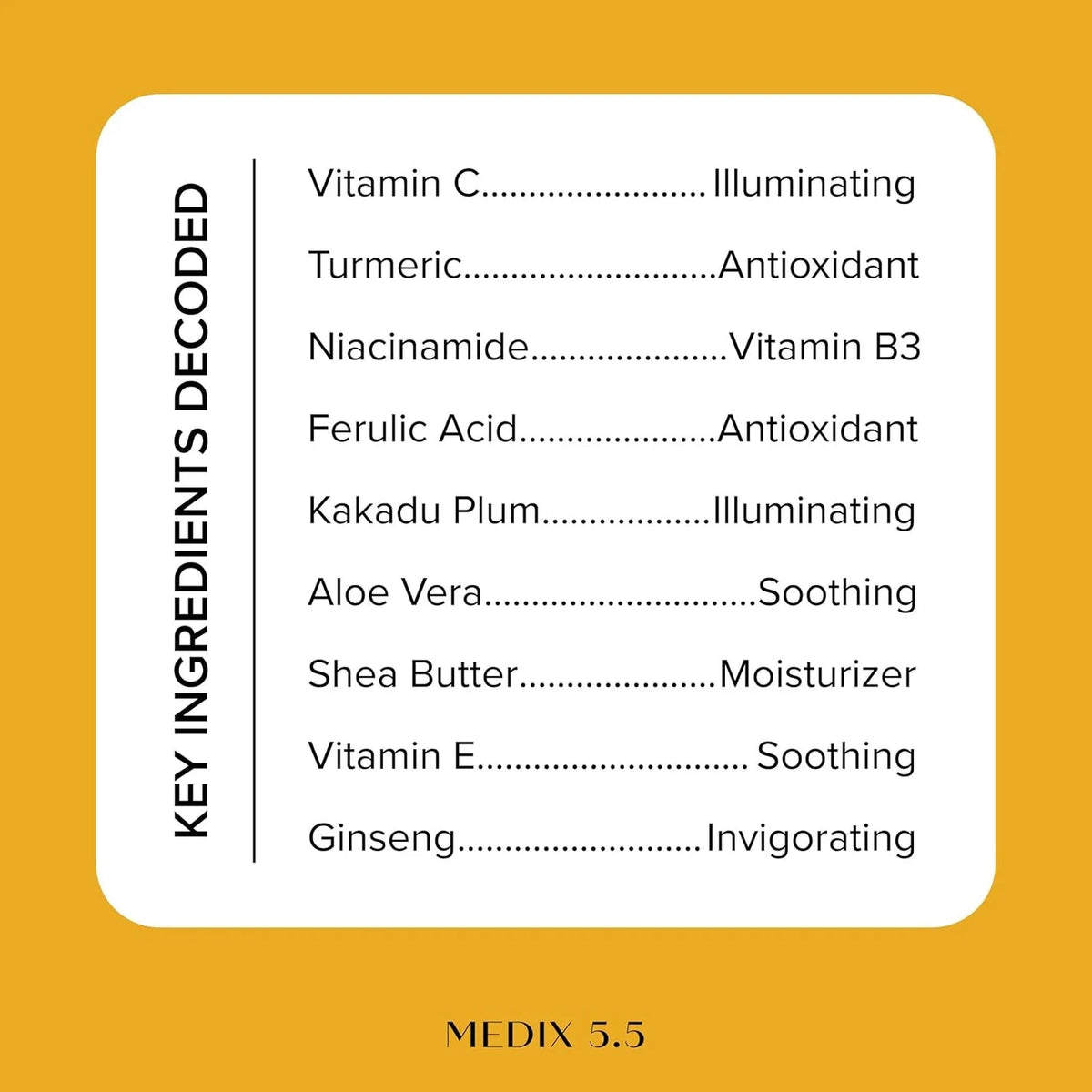Medix 5.5 Vitamin C + Turmeric Brightening and Firming Body Cream 444ml