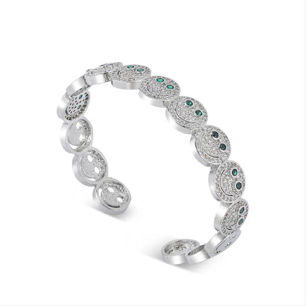 Sonrisa Silver Smiley Bracelets