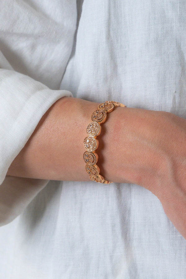 Sonrisa Rose Gold Smiley Bracelet