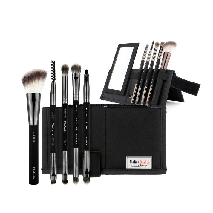 Flalia Dualist Makeup Brush Set D-020 - 5pcs