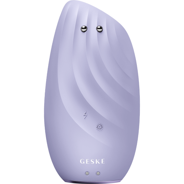 Geske Face Care -  Sonic Thermo Facial Brush & Face lifter - 8 in 1 Purple