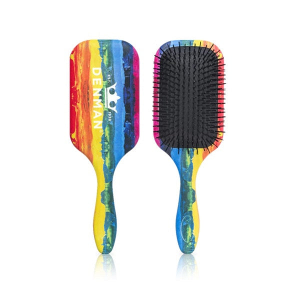 Denman D90L Ultra Tangle Tamer Detangling Hair Brush - Rainbow
