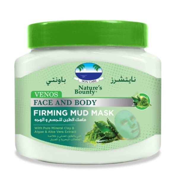Natures Bounty Venos Face & Body Mud Mask 600Ml