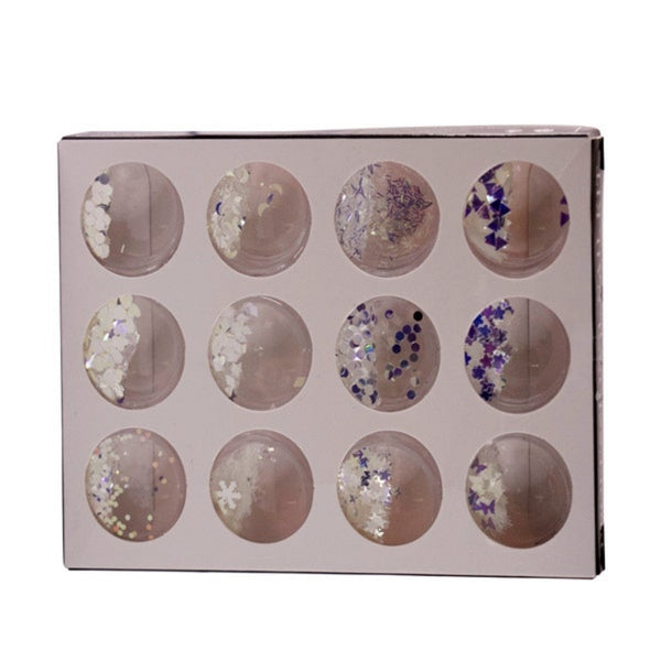 Novell Nail Art Mylar Ice Flakes  12 Designs