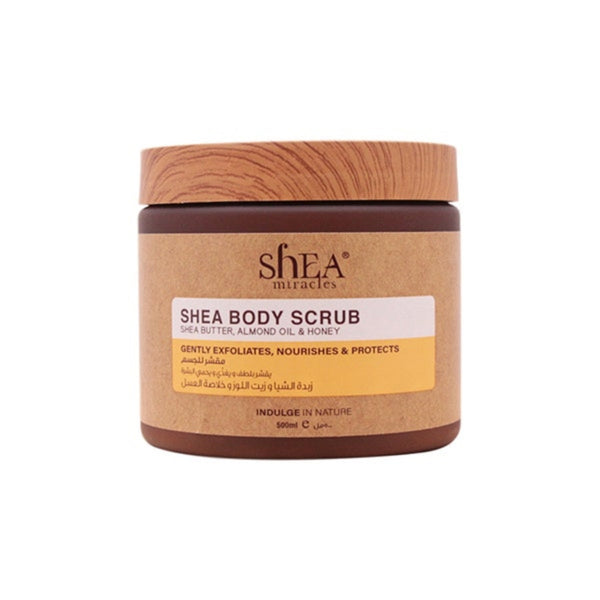 Shea Miracles Shea Body Scrub Almond Oil & Honey 500Ml